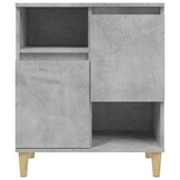 Dressoir Betongrijs Bewerkt Hout (60x35x70 cm) - 60% Korting