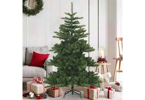 75% Korting: Groene Kunstkerstboom 150cm PVC & Staal - Inklapbaar