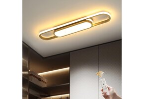 Dimbare Gouden Plafondlamp 70cm (40W) met Afstandsbediening & Geheugenfunctie - 58% Korting