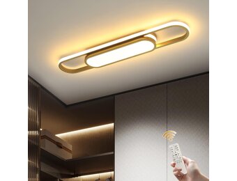 Dimbare LED Plafondlamp (70cm Goud) - 36% Korting!