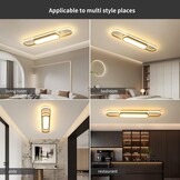 Dimbare LED Plafondlamp (70cm Goud) - 36% Korting!