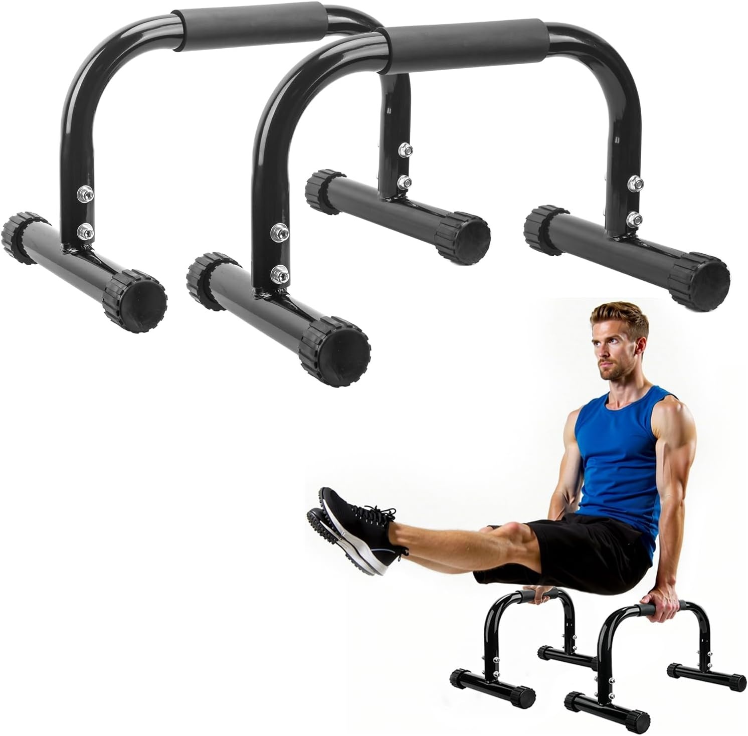 Parallettes Ligsteunen voor Push-ups & Dips - Ergonomisch & Duurzaam Thuistrainingsapparaat