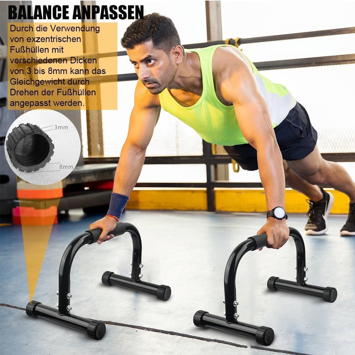 Parallettes Ligsteunen voor Push-ups & Dips - Ergonomisch & Duurzaam Thuistrainingsapparaat