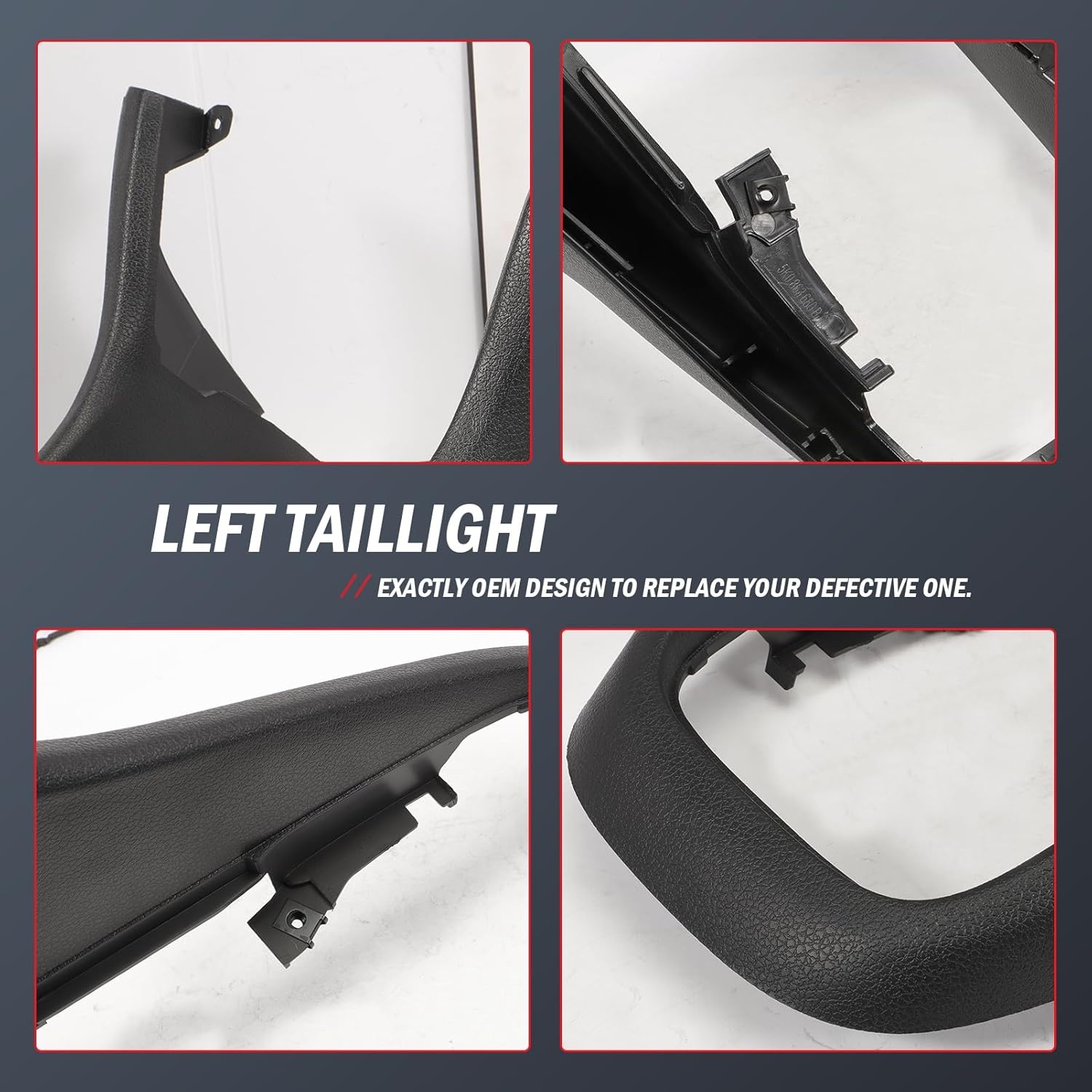 Middenconsole afdekking Golf MK6 (2008-2013) Zwart ABS-kunststof