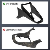 Middenconsole afdekking Golf MK6 (2008-2013) Zwart ABS-kunststof