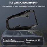 Middenconsole afdekking Golf MK6 (2008-2013) Zwart ABS-kunststof