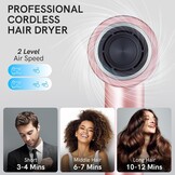 Draadloze Ionische Haardroger - 52% Korting! Roze