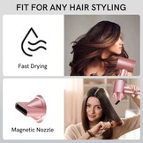 Draadloze Ionische Haardroger - 52% Korting! Roze