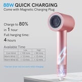 Draadloze Ionische Haardroger Roze | 61% Korting | Digitaal Scherm