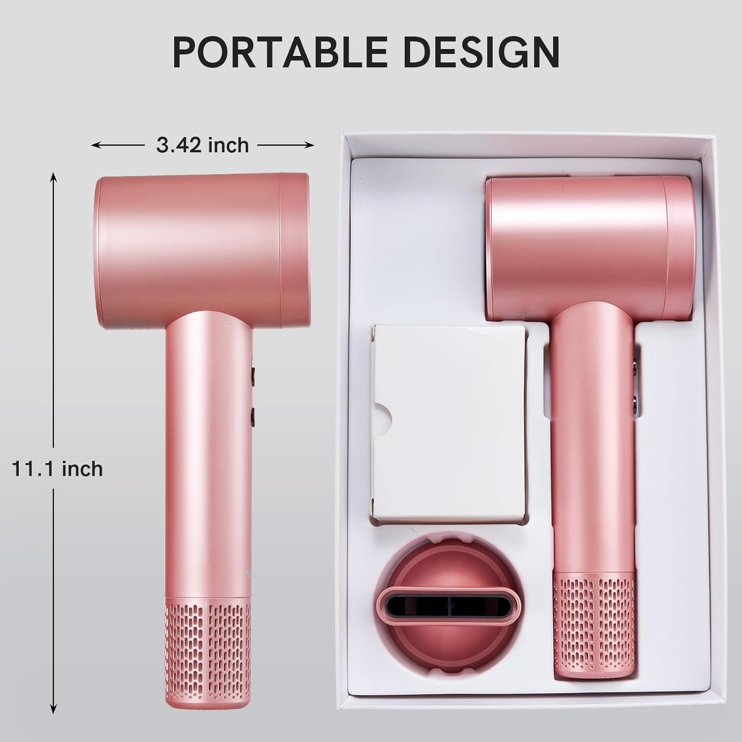 Draadloze Ionische Haardroger - 52% Korting! Roze