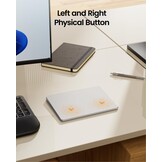 Touchpad Trackpad Bluetooth Multi-Touch Oplaadbaar Nauwkeurig Draagbaar voor 3 Apparaten Windows PC Laptop Desktop - Wit