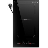 Inductiekookplaat 30 cm - 2 Zones - 3500W - Met Draaiknop - Inclusief Aansluitstekker