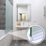 Douchedeur afdichting 2x80 cm voor glasdikte 4/5/6 mm transparant