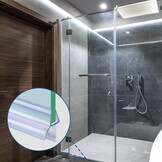 Douchedeur afdichting 2x80 cm voor glasdikte 4/5/6 mm transparant