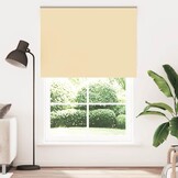 vidaXL Rolgordijn verduisterend 145x230 cm stofbreedte 141,6 cm beige
