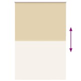 vidaXL Beige Rolgordijn (145x230cm) - 57% Korting!