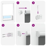 vidaXL Rolgordijn verduisterend 145x230 cm stofbreedte 141,6 cm beige