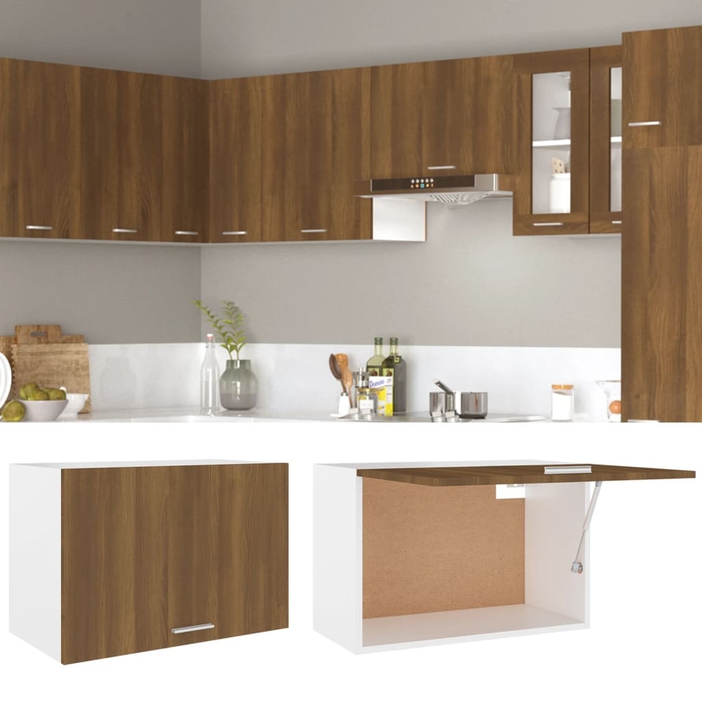 vidaXL Hangkast 60x31x40 cm Bruin Eiken - 62% Korting!