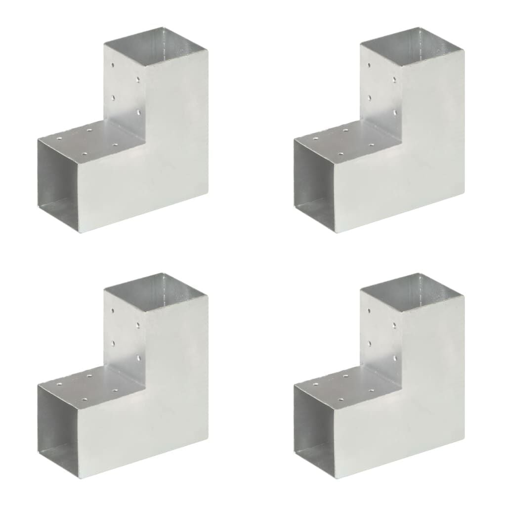 vidaXL L-vormige Paalverbinders (4 st.) - 46% Korting!