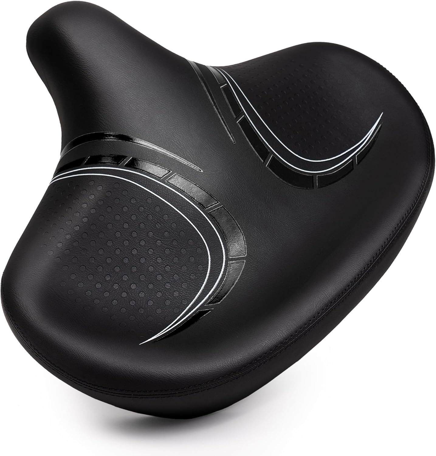 Extra Groot Fietszadel Comfortabel Zacht Ergonomisch Gewatteerd Universeel voor Heren Dames Mountainbike Stadsfiets E-Bike Hometrainer