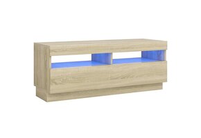 vidaXL TV-meubel met LED 100x35x40cm Sonoma Eiken - 52% Korting!