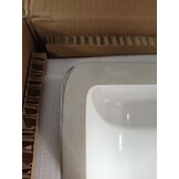 vidaXL Rechthoekige Keramiek Wastafel - Wit - 47,5x35x19,5 cm - 71% Korting!