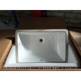 vidaXL Rechthoekige Keramiek Wastafel - Wit - 47,5x35x19,5 cm - 71% Korting!