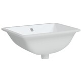 vidaXL Rechthoekige Keramiek Wastafel - Wit - 47,5x35x19,5 cm - 71% Korting!