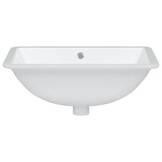 vidaXL Rechthoekige Keramiek Wastafel - Wit - 47,5x35x19,5 cm - 71% Korting!