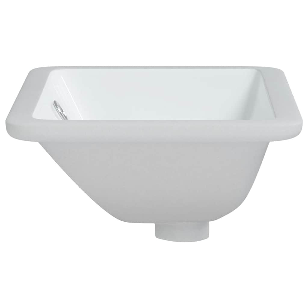 vidaXL Rechthoekige Keramiek Wastafel - Wit - 47,5x35x19,5 cm - 71% Korting!