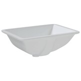 vidaXL Rechthoekige Keramiek Wastafel - Wit - 47,5x35x19,5 cm - 71% Korting!