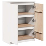 VidaXL Dressoir Grenenhout Wit - 75% Korting!
