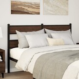 vidaXL Hoofdbord Bewerkt Hout/Staal Bruin Eiken (40% korting)