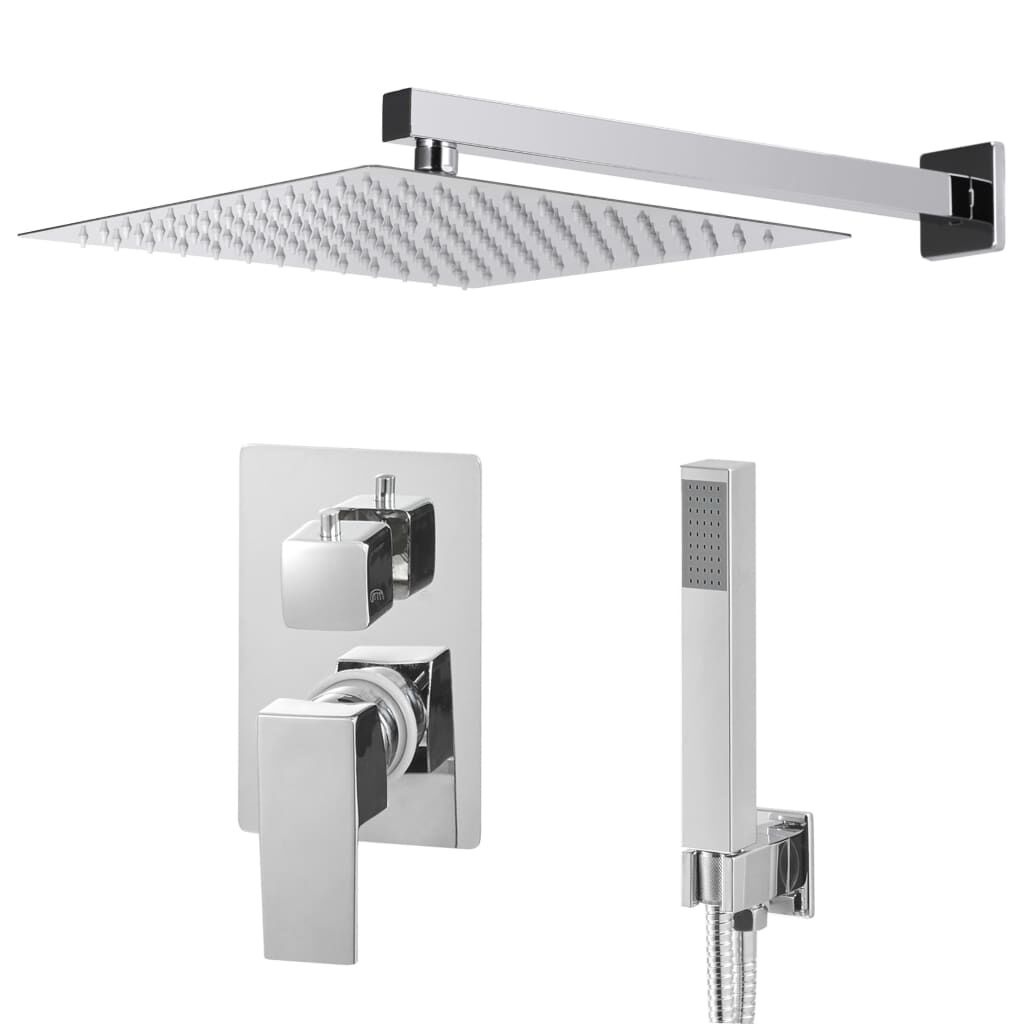 VidaXL Douchesysteem RVS 201 Zilver - 75% Korting