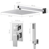 VidaXL Douchesysteem RVS 201 Zilver - 75% Korting