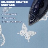 Strijkplankhoes met dikke vulling, hittebestendig & reflecterend - 100% katoen - 130-140x40-45 cm