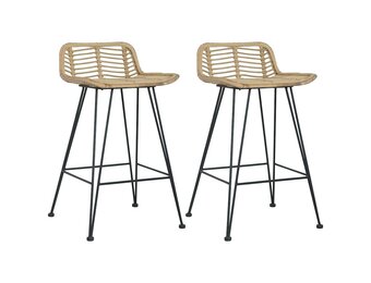 vidaXL Rattan Barstoelen - 2 stuks - 58% Korting