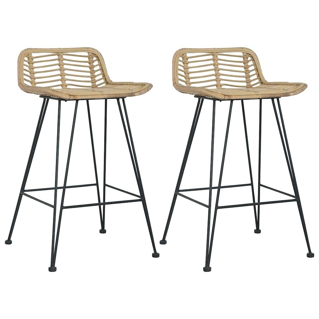 vidaXL Rattan Barstoelen - 2 stuks - 58% Korting