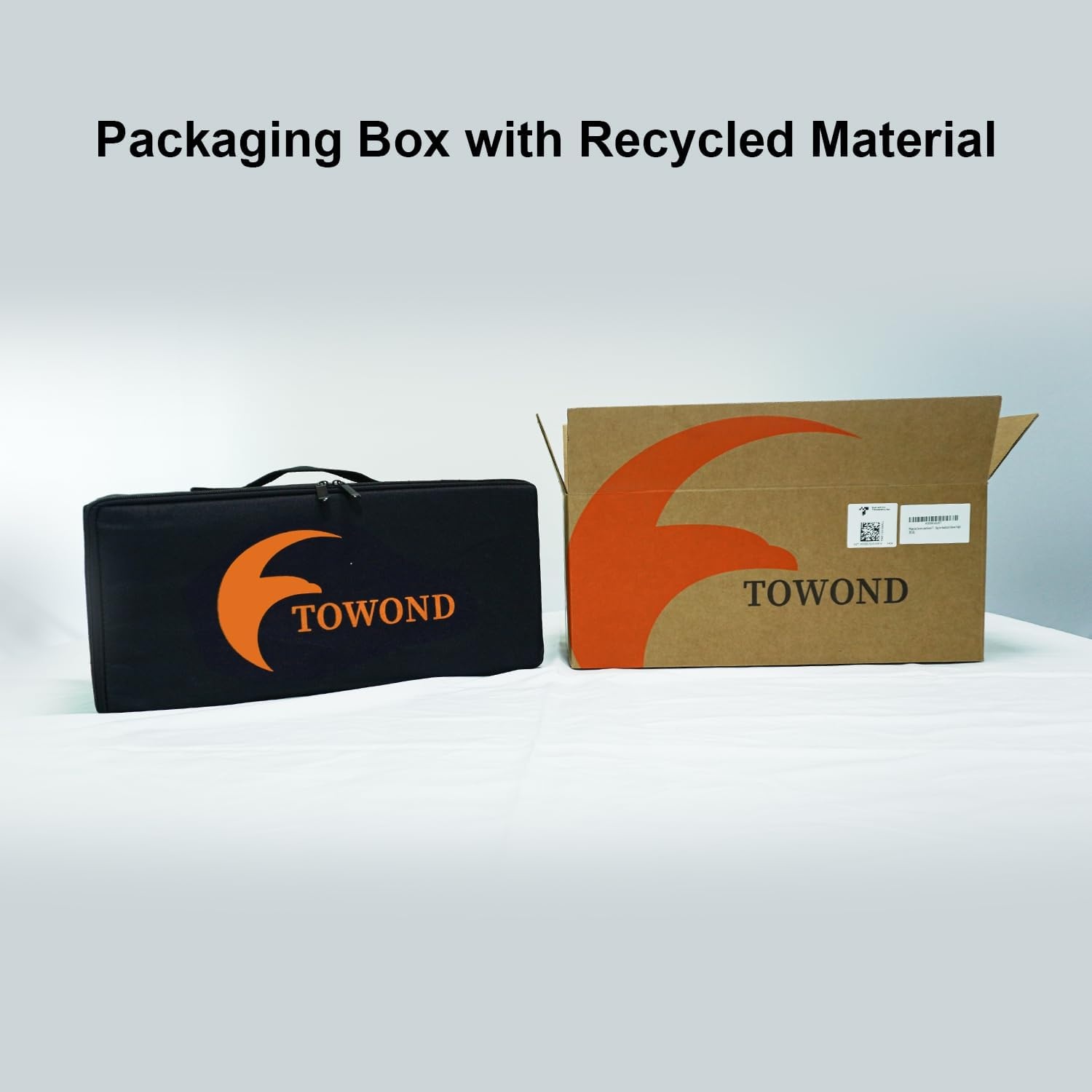 Projectiescherm 120 inch draagbaar met standaard, 16:9 4K HD, kreukvrij, lichtgewicht, voor binnen & buiten, met draagtas