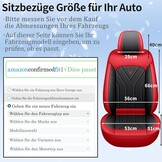 Universele Rode Kunstlederen Autostoelhoezen - Compleet voor SUV's & Meer (-51%)