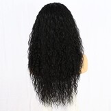 Zwarte Watergolf Haarbandpruik Synthetisch 26" Glueless - 52% Korting!