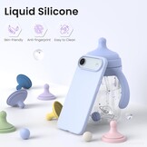 Baby Blauw Telefoonhoesje 6.6" - Vloeibaar Siliconen - 55% Korting