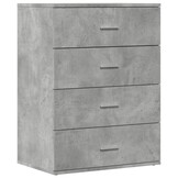 vidaXL Dressoir 60x39x80 cm - Betongrijs - 75% Korting!