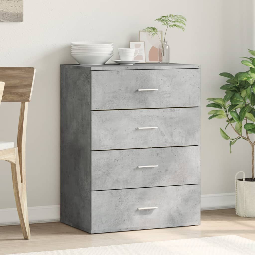 vidaXL Dressoir 60x39x80 cm - Betongrijs - 75% Korting!