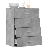 vidaXL Dressoir 60x39x80 cm - Betongrijs - 75% Korting!