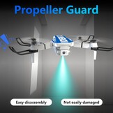 Mini Drone met 1080P Camera (90° verstelbaar), 270° Obstakeldetectie en Optische Flow Positionering - Blauw