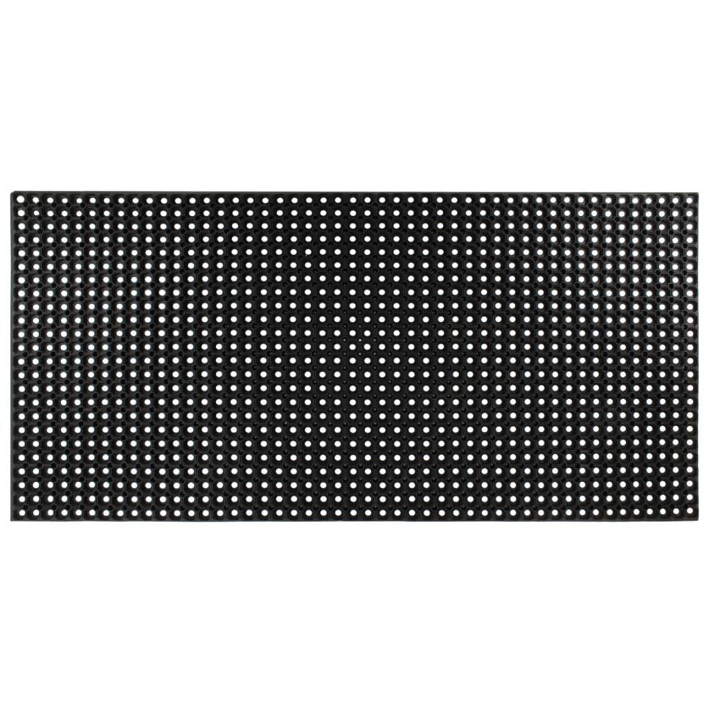 vidaXL Rubbermat 16mm 100x200cm - Nu 61% Korting!