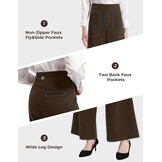 Dames Wijde Pijpen Broek - Hoge Taille & Zakken - 58% Korting!