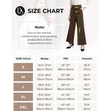 Dames Wijde Pijpen Broek - Hoge Taille & Zakken - 58% Korting!