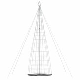 73% Korting! VidaXL LED-Kerstboom 503 cm met 1534 LEDs (Warm Wit)